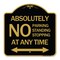 Signmission Absolutely No Parking Standing or Stopping at Anytime with Bidirectional Arrow, A-DES-BG-1818-24359 A-DES-BG-1818-24359 - alternate 1